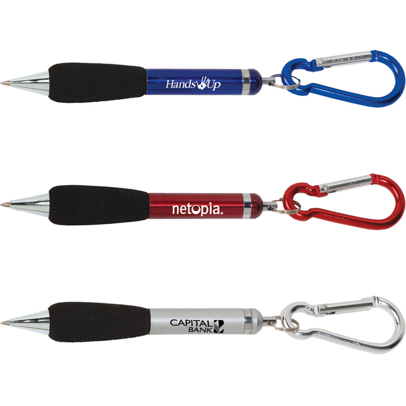 Metal Pen with Carabiner