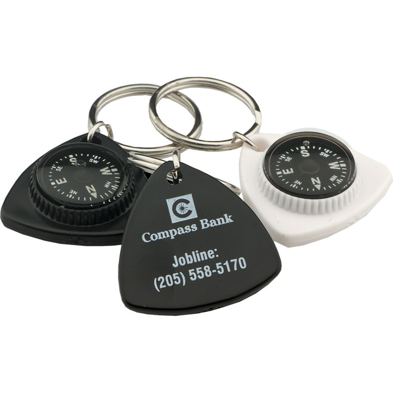 Triangle Compass Key Chain