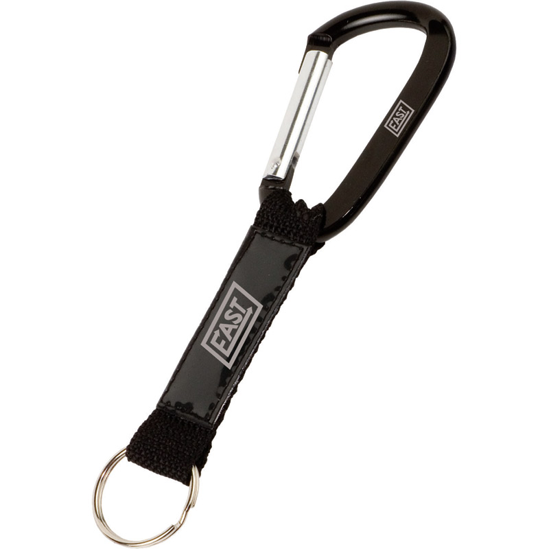 Key Tag Carabiner with Strap and PVC Patch