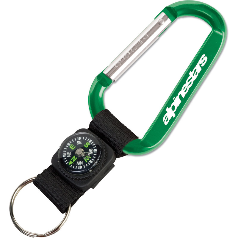 Carabiner with Compass Key Tag