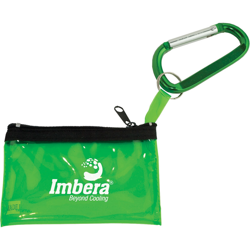 Carabiner with Key Tag Pouch