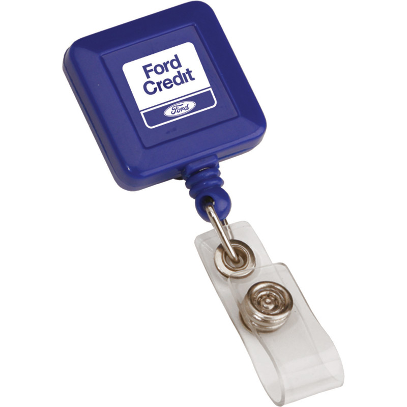 Square Retractable Badge Holder