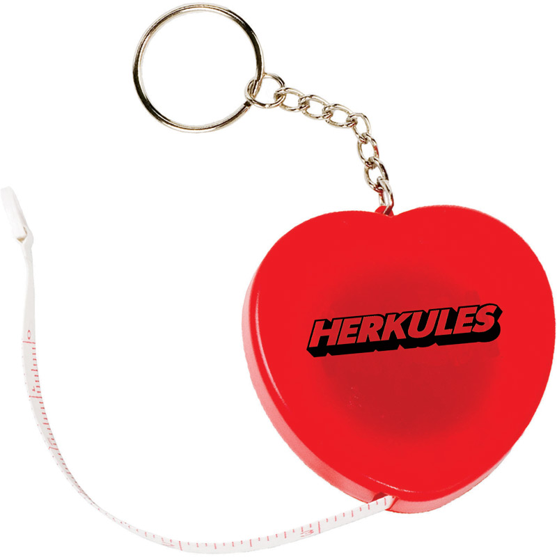 Heart Tape Measure Key Tag