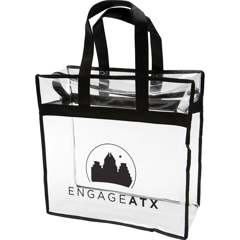 Clear PVC Zipper Tote