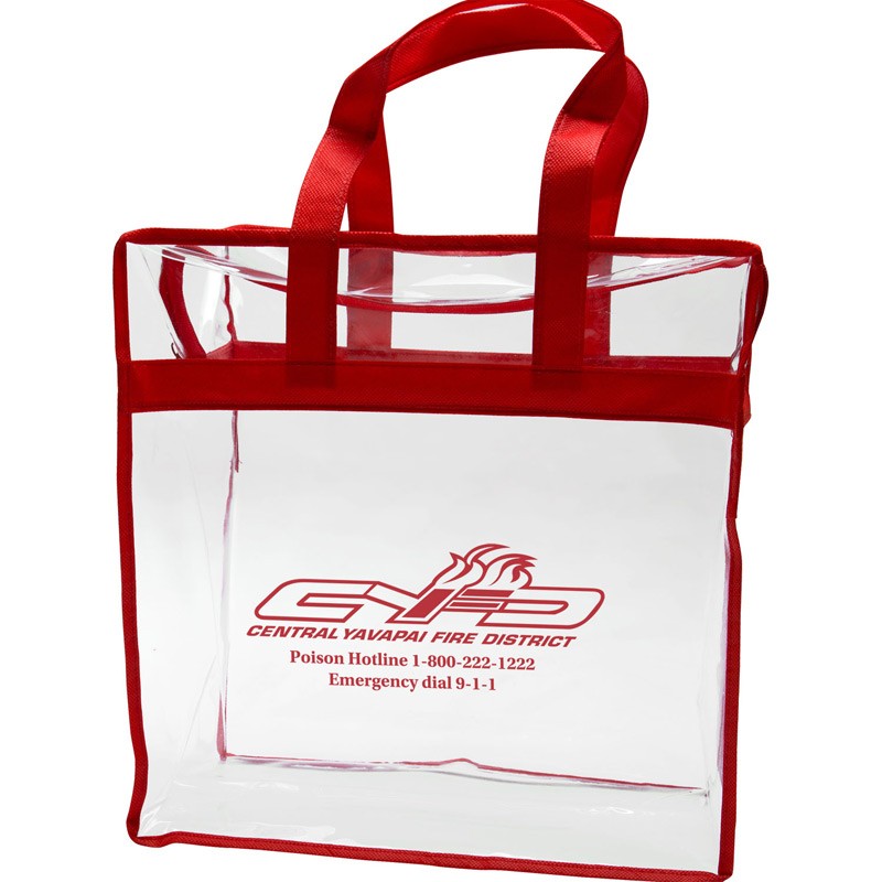 Clear PVC Zipper Tote
