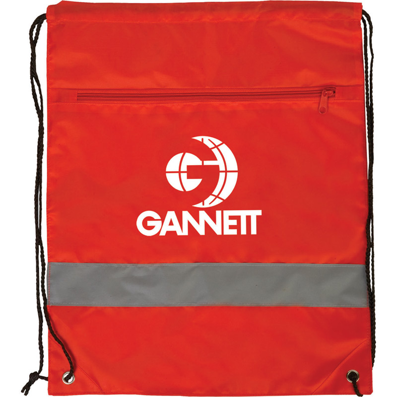 Backpack with Reflective Safety Stripe