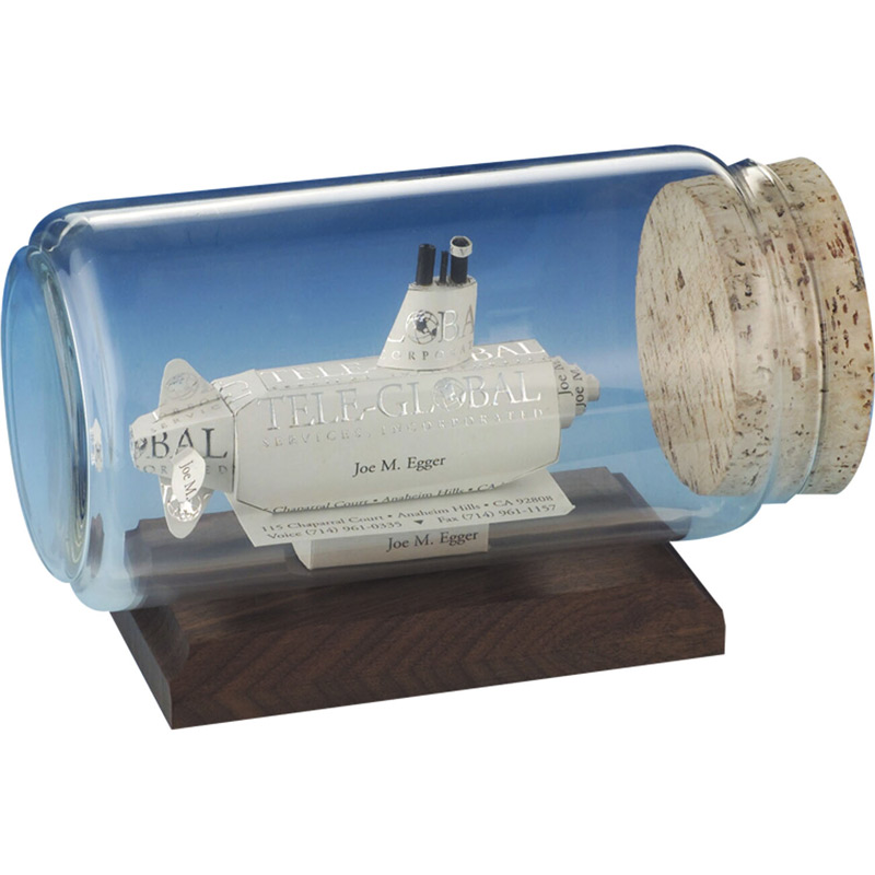 Submarine Business Card Sculpture