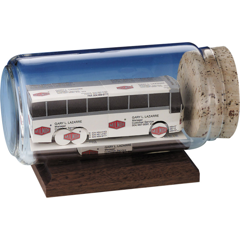 Bus Business Card Sculpture