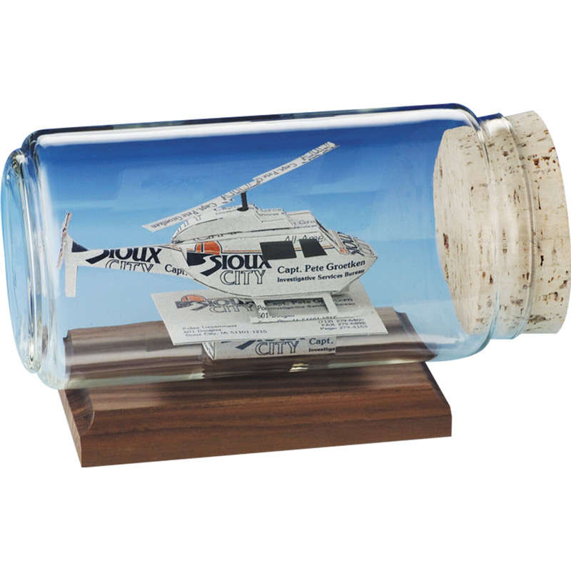 Helicopter Business Card Sculpture