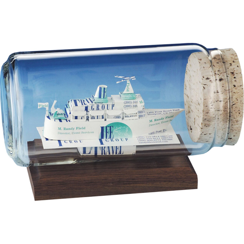 Cruise Ship Business Card Sculpture