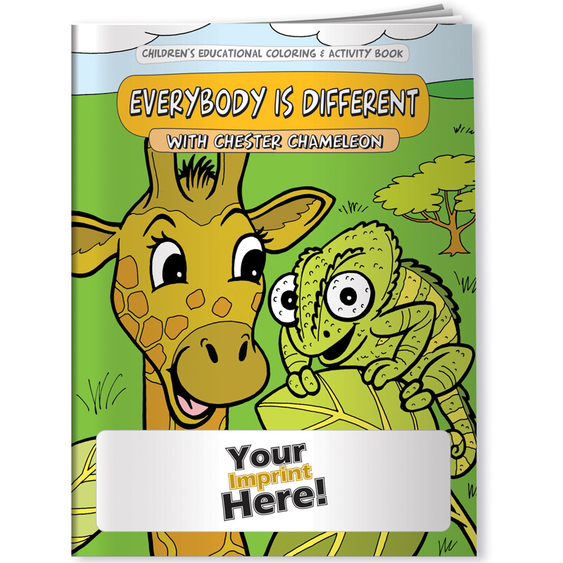 Coloring Book - Differences, Everybody is Different with Chester Chameleon