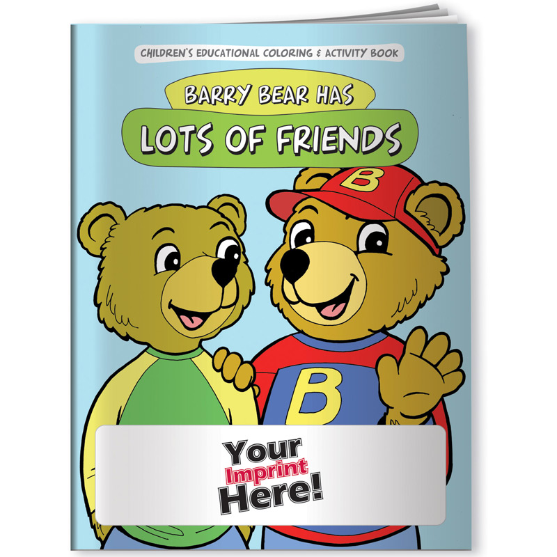Coloring Book - Barry Bear Has Lots of Friends