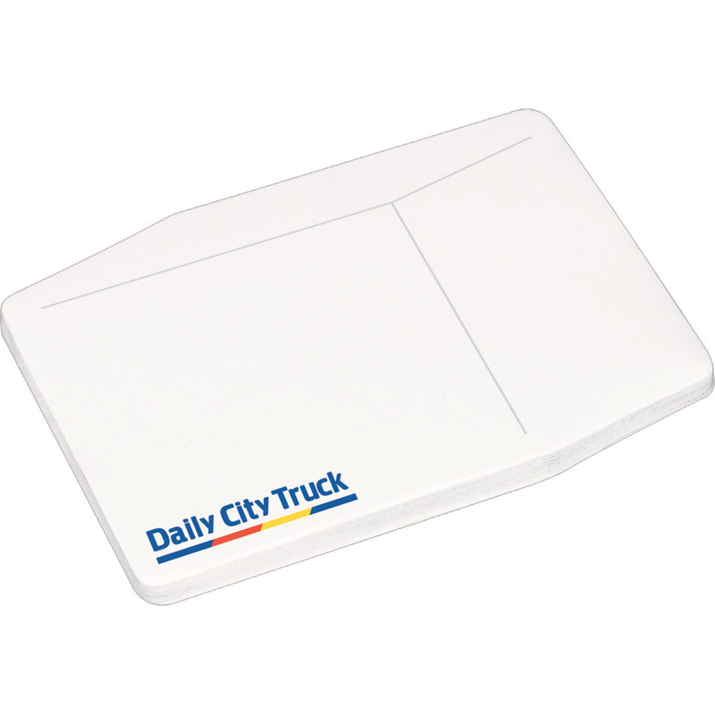 4" x 3" Die Cut Adhesive Notepad - Package