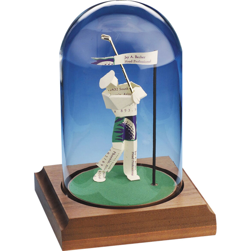 Closest To The Pin Business Card Sculpture