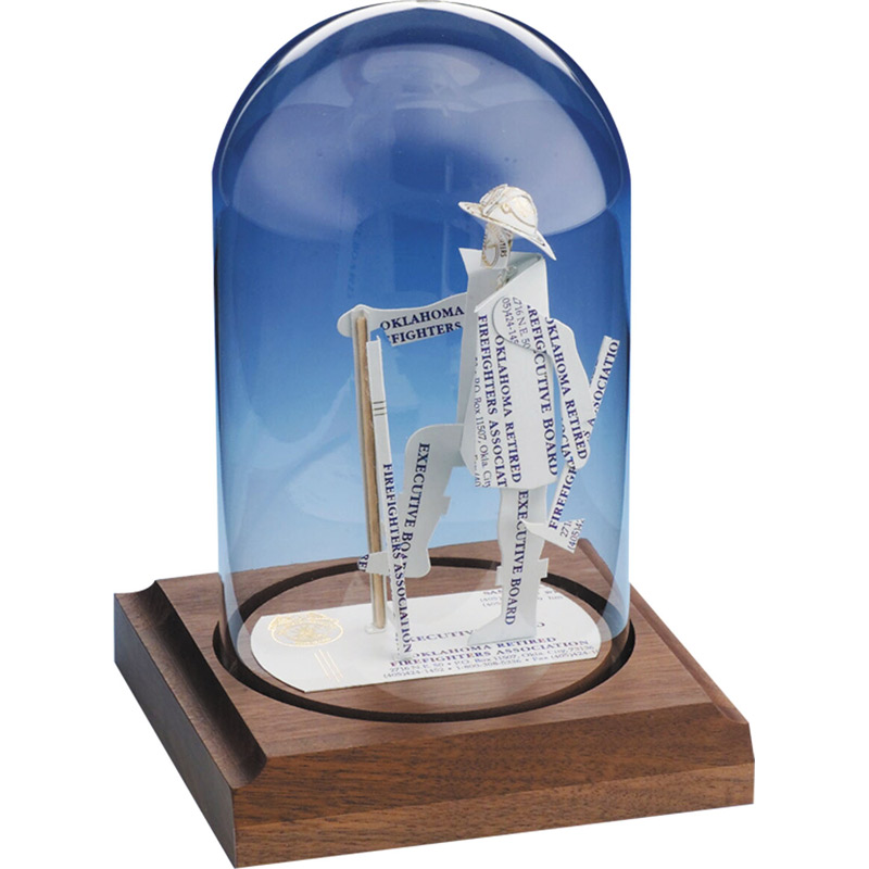 Fireman Business Card Sculpture