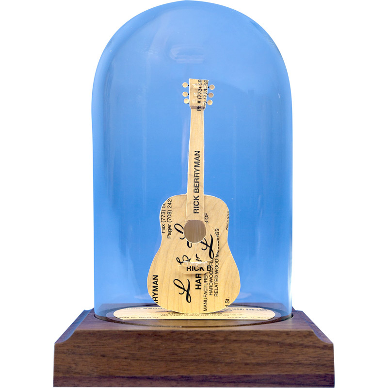 Business Card Sculpture - Guitar