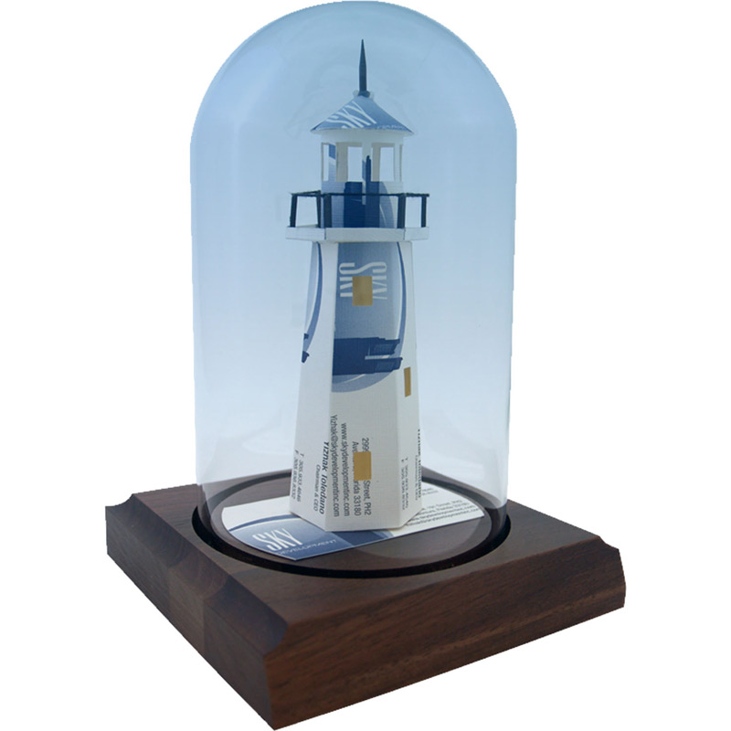 Lighthouse Business Card Sculpture