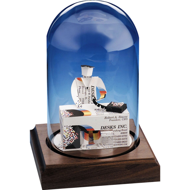 Behind a Desk Business Card Sculpture