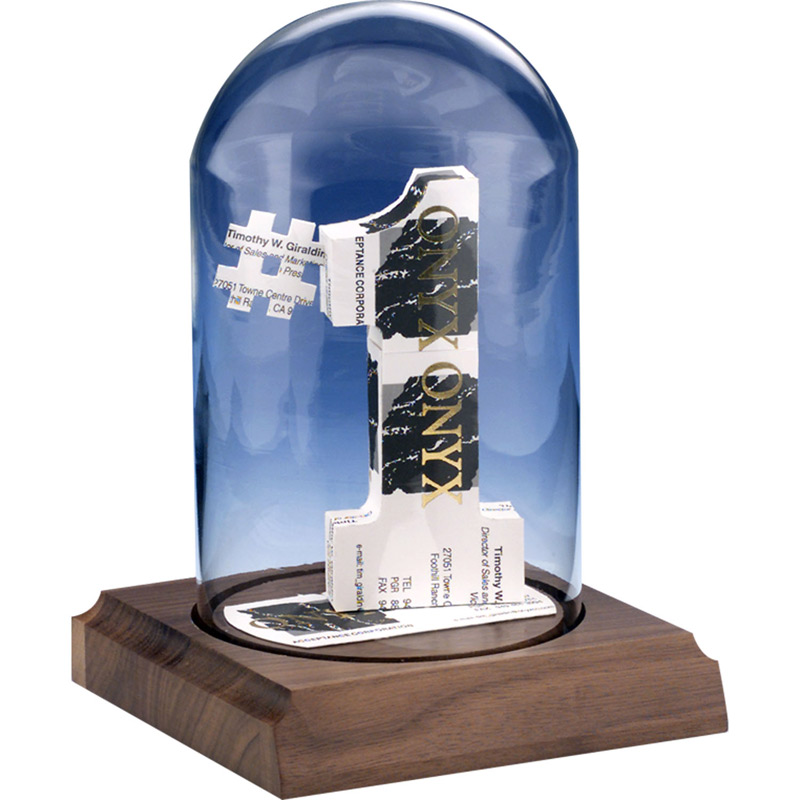 Number One Business Card Sculpture