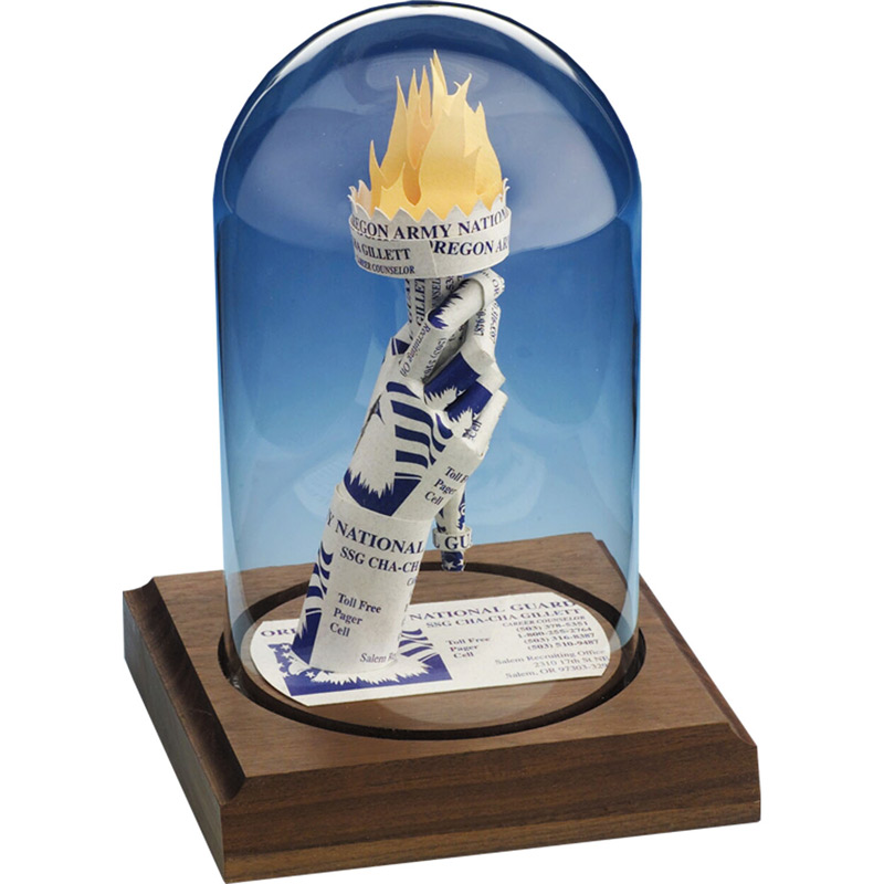 Liberty Torch Business Card Sculpture