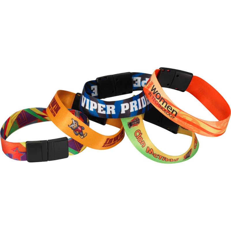 3/4" Sublimated Heavy Weight Satin Wristband