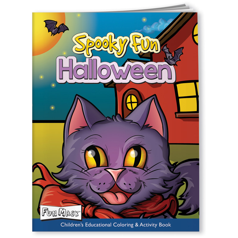 Coloring Book with Mask - Spooky Fun Halloween