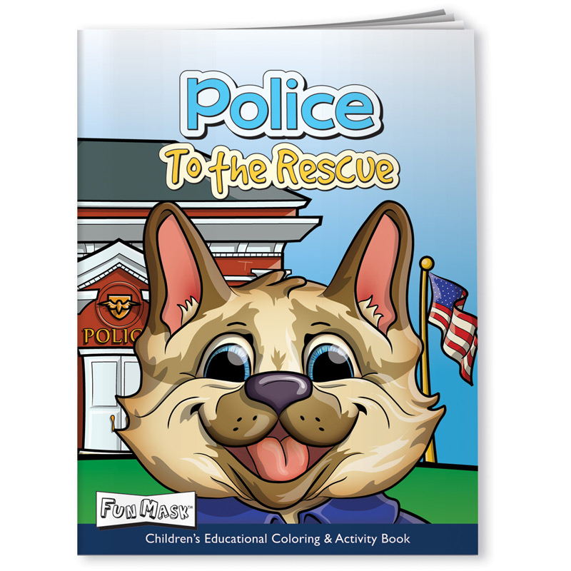 Coloring Book with Mask - Police to the Rescue