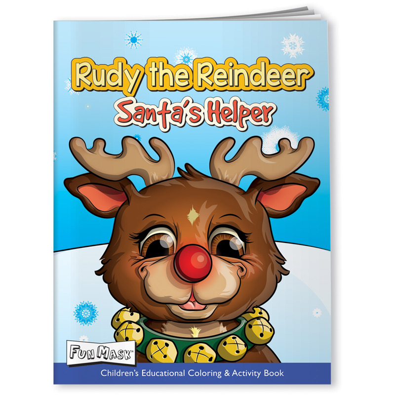 Coloring Book with Mask - Rudy the Reindeer