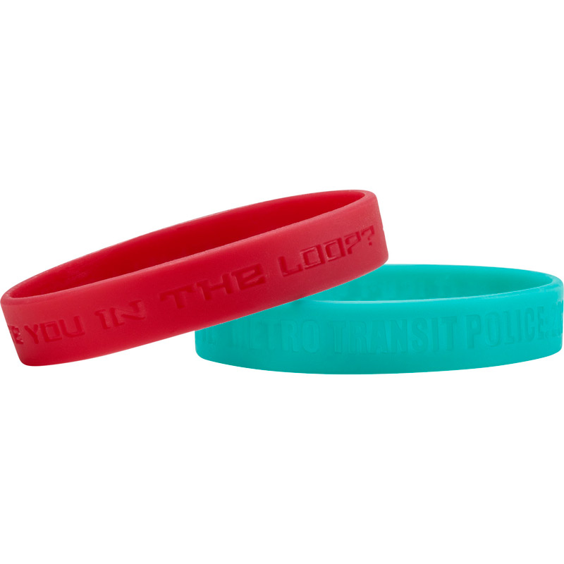 Debossed Silicone Wristband