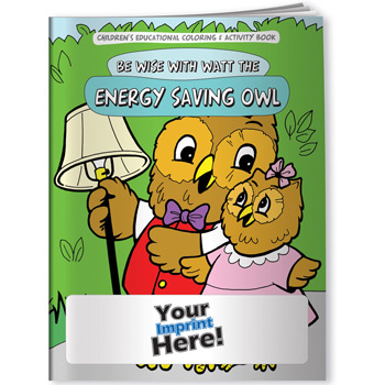 Coloring Book - Be Wise with Watt the Energy Saving Owl
